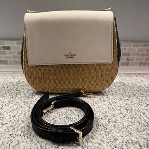 Kate Spade Cameron Street Straw Colorblock Byrdie Crossbody